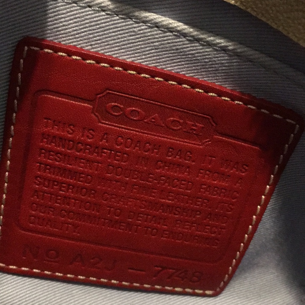 Vintage Coach Bucket Hat Baguette Red Leather Set - Picture 7 of 10